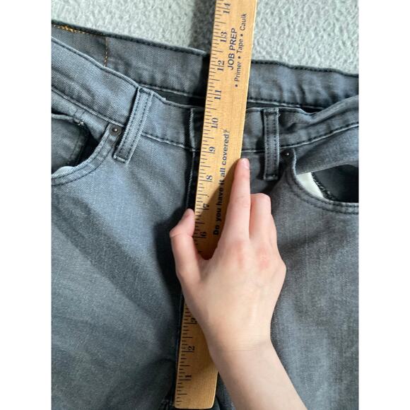 Levi's 511 Jeans Mens 34 x 32 Slim Straight Leg Zip Up Gray Denim Pant (32 x 30) - Picture 11 of 13